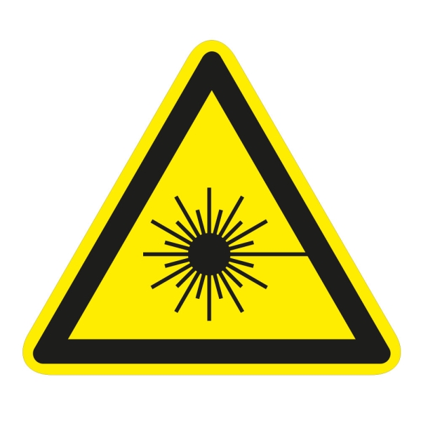 Warning against laser beams
